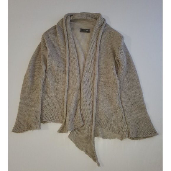 Wooden Ships Anthropologie Women's Gray Cozy Wrap Cardigan Size S/M 1162 - Picture 9 of 11